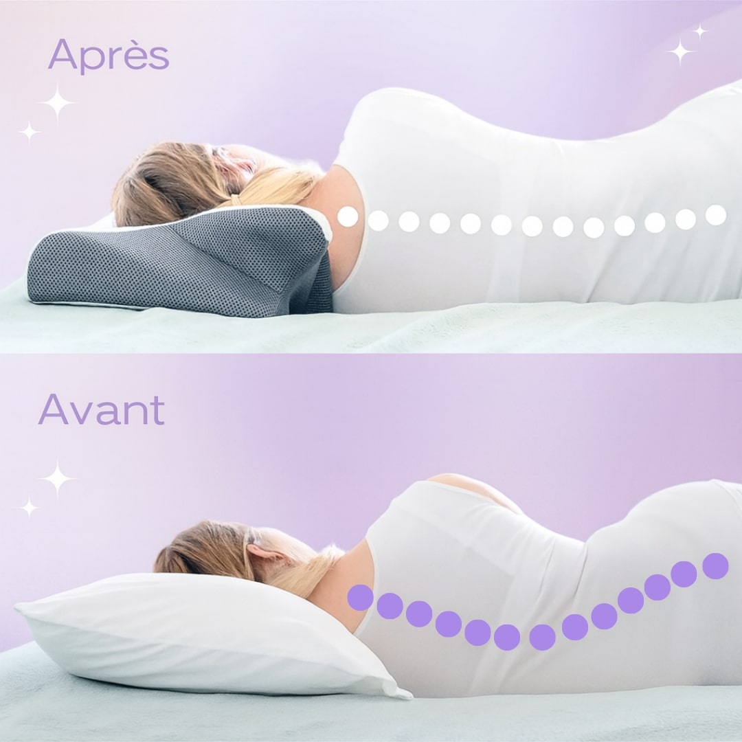 Retrouvez des nuits sans douleur avec l’Oreiller Orthopédique Soxelle™