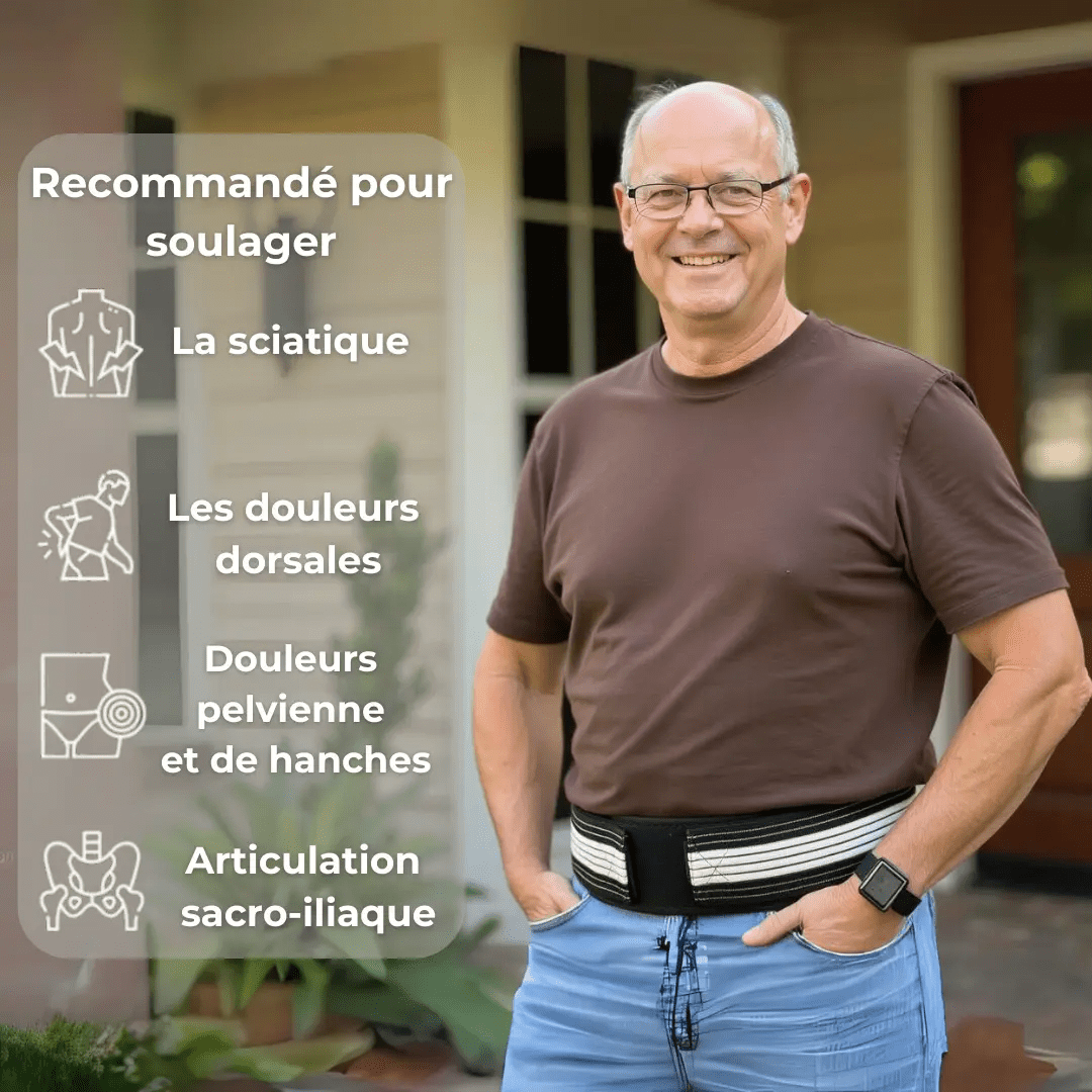 Ceinture Dorsale | Soulage les maux de dos et la sciatique - Soxelle