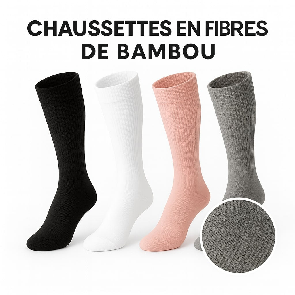 Chaussettes de Compression Soxellle En Fibre De Bambou - Jambes Légères et Confort Révolutionné - Soxelle