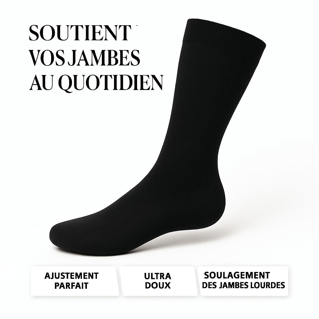 Chaussettes de Compression Soxellle En Fibre De Bambou - Jambes Légères et Confort Révolutionné - Soxelle