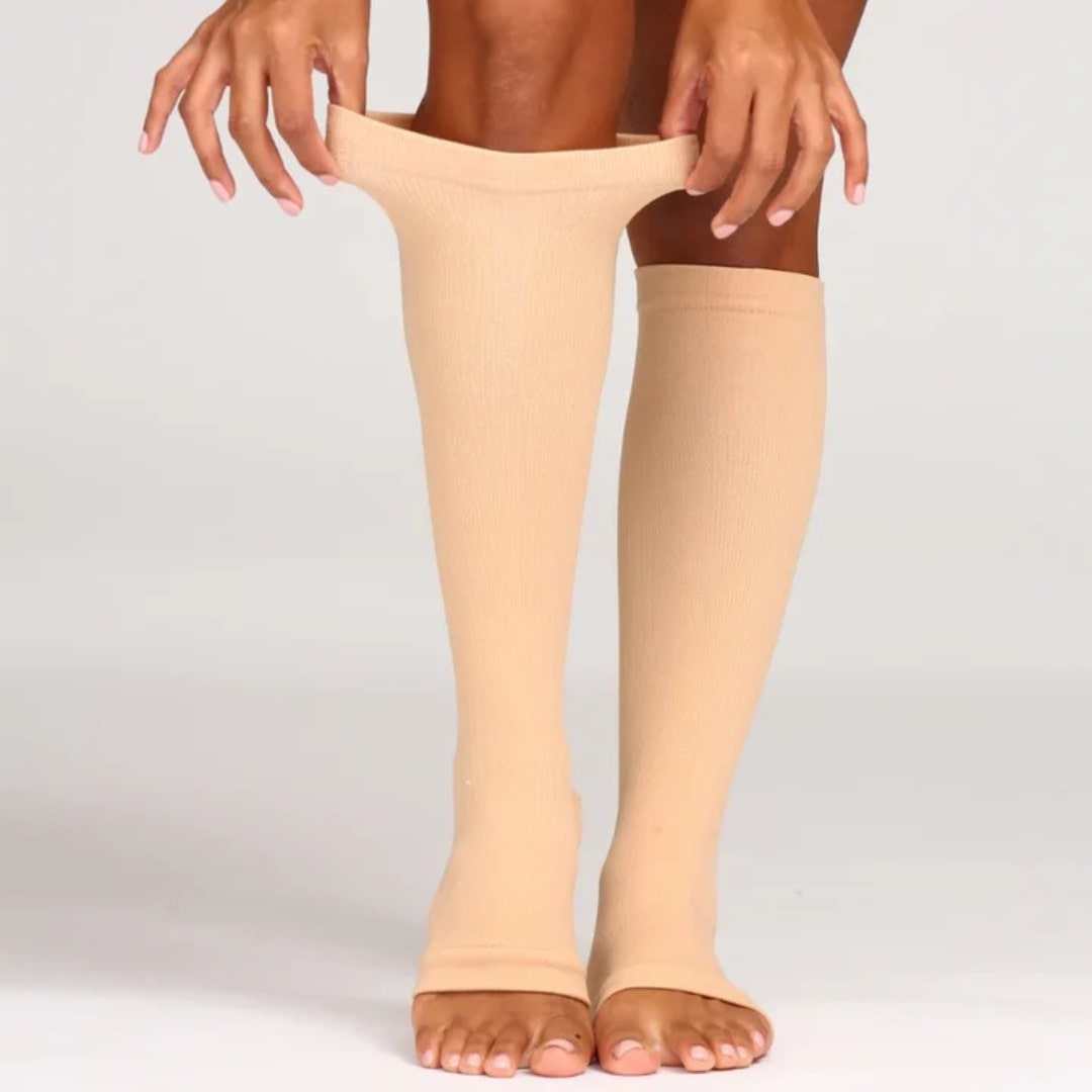 Fini les jambes lourdes et douloureuses – Chaussettes de compression Soxelle (Ouverte) - Soxelle