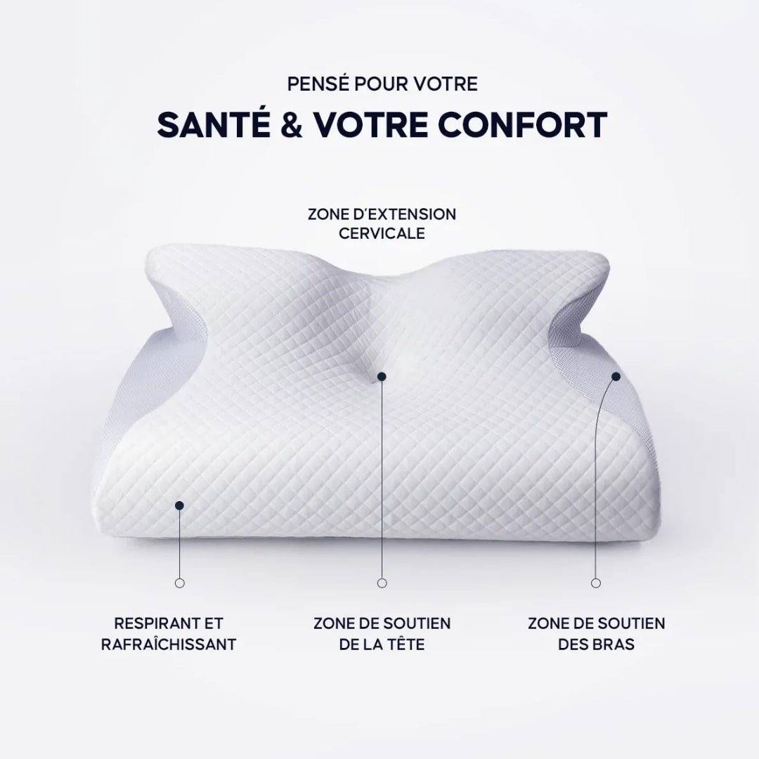 Retrouvez des nuits sans douleur avec l’Oreiller Orthopédique Soxelle™ - Soxelle