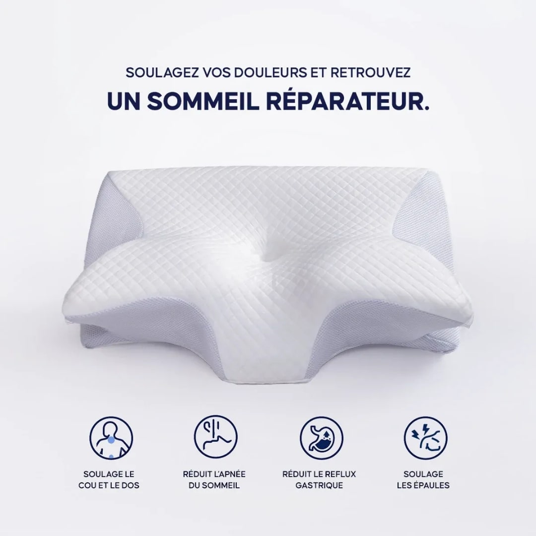 Retrouvez des nuits sans douleur avec l’Oreiller Orthopédique Soxelle™ - Soxelle