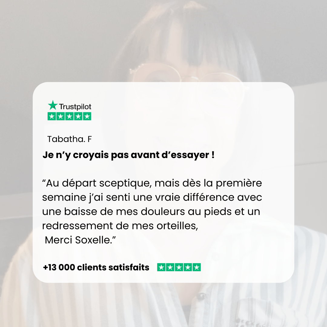 Semelle Orthopédique - Redresse et soulage vos orteilles - Soxelle