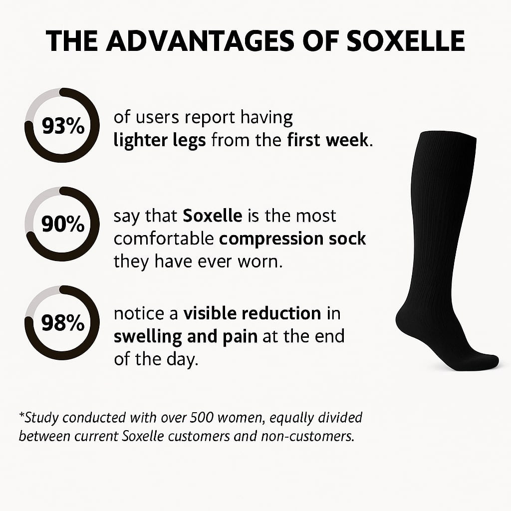 Soxelle – Advanced Wide Compression Socks For Pain Relief - Soxelle