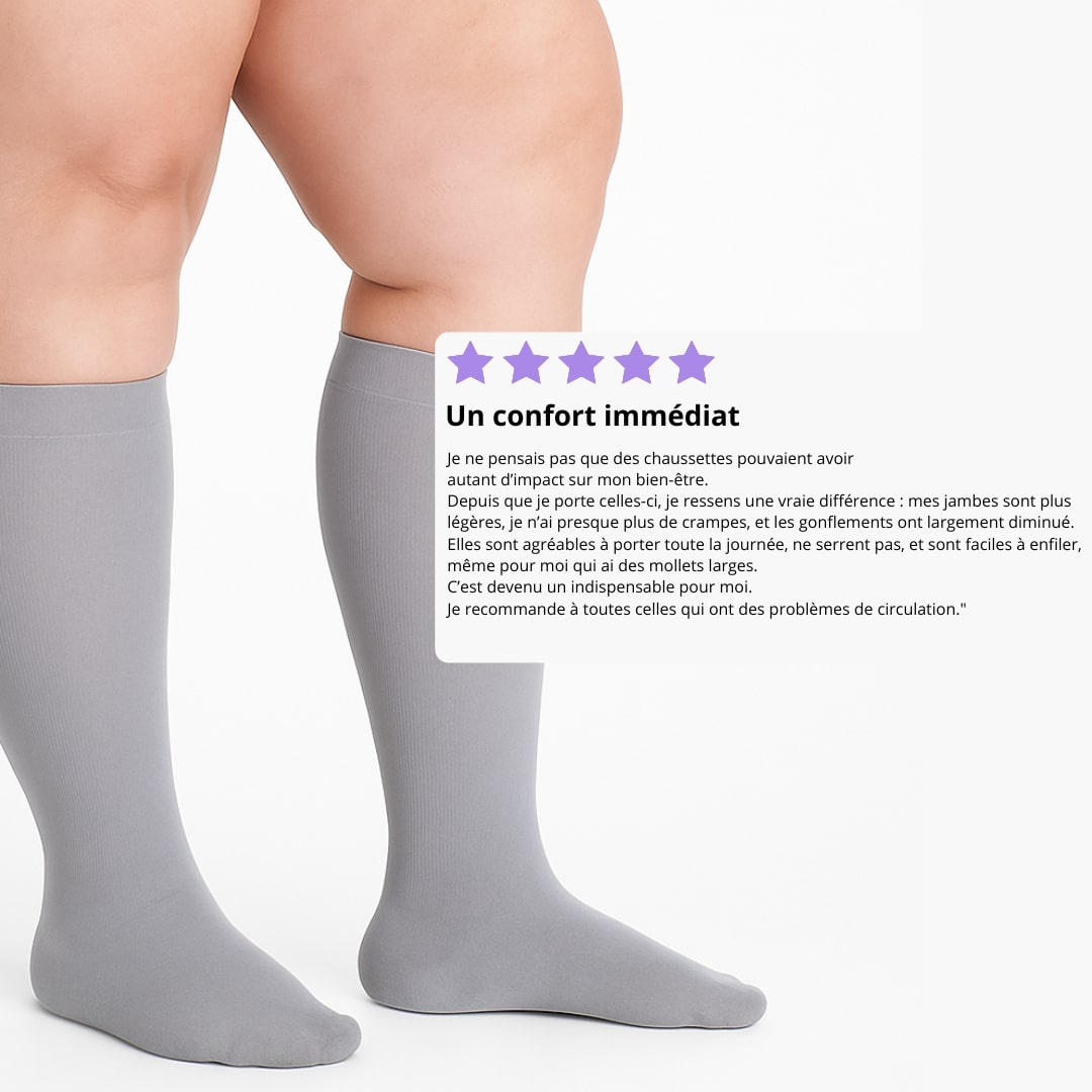 Soxelle™ Chaussettes de Compression Larges pour Soulager vos Douleurs - Soxelle