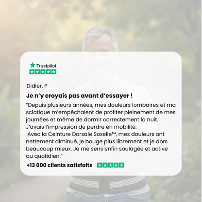 Ceinture Dorsale | Soulage les maux de dos et la sciatique - Soxelle