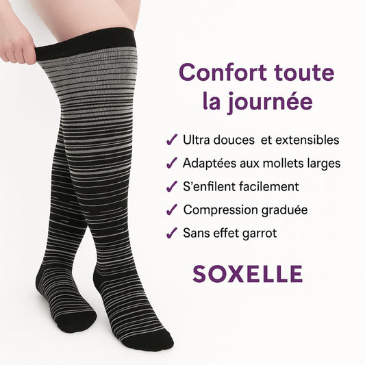 Chaussettes de Compression Soxelle pour une Meilleure Circulation (Multicouleur) - Soxelle