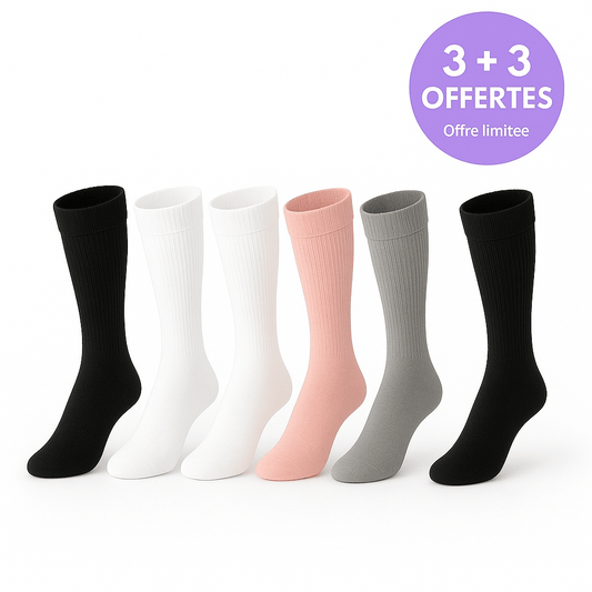 Fini les jambes lourdes et douloureuses – Chaussettes de compression Soxelle - Soxelle