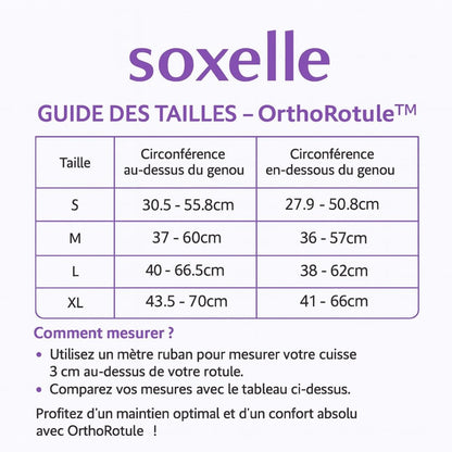 Genouillère Rotulienne - Soutenez et Stabilisez vos genoux - Soxelle